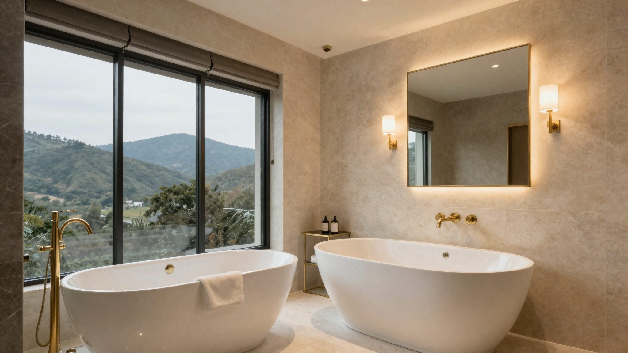 Primary suite spa bathroom
